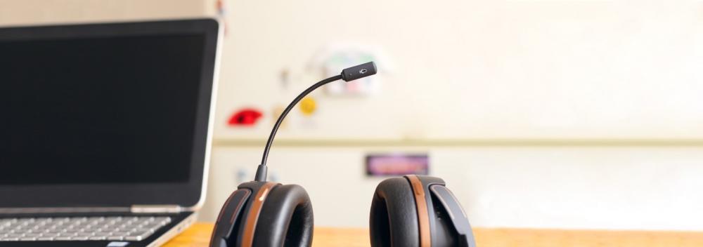 Laptop and Headset