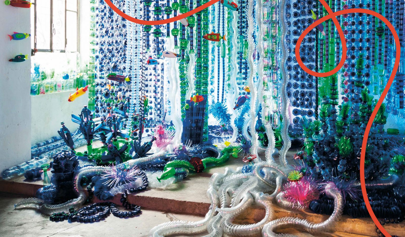 INVISTA Antron® carpet fibre display