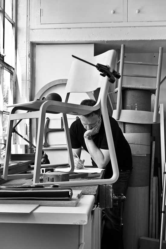 Simon Pengelly with Theo Chair