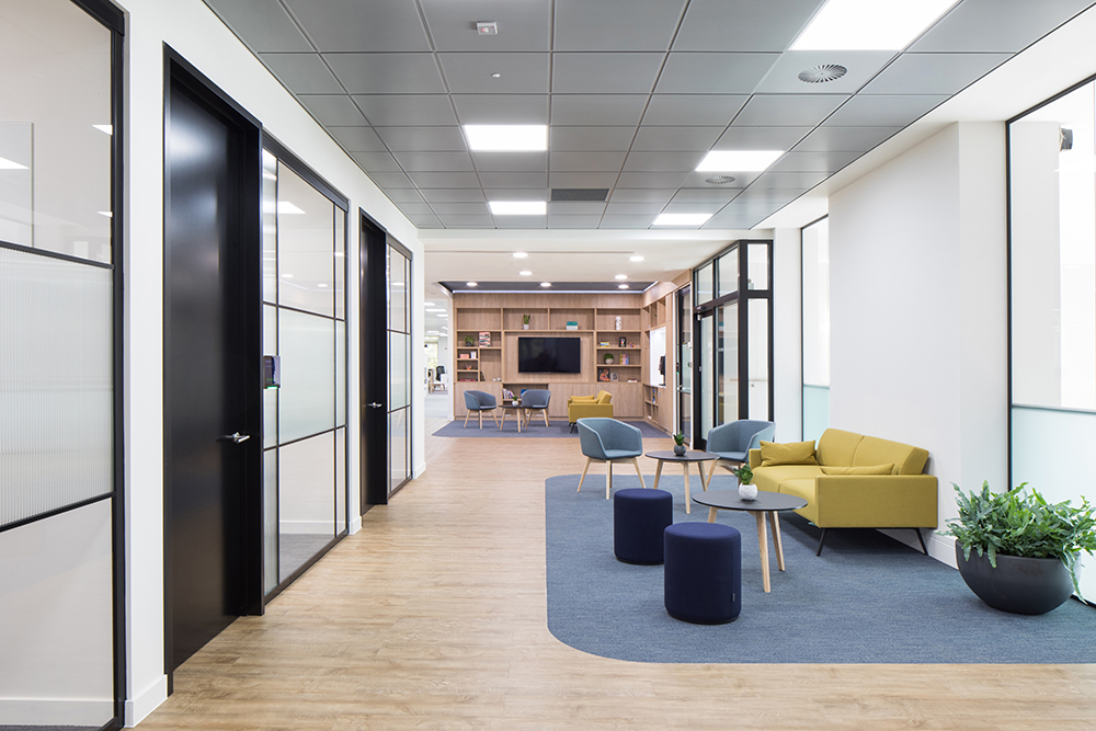 Open plan options as well as private rooms