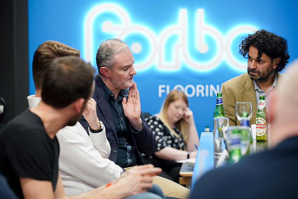 Mix January roundtable at Forbo Showroom