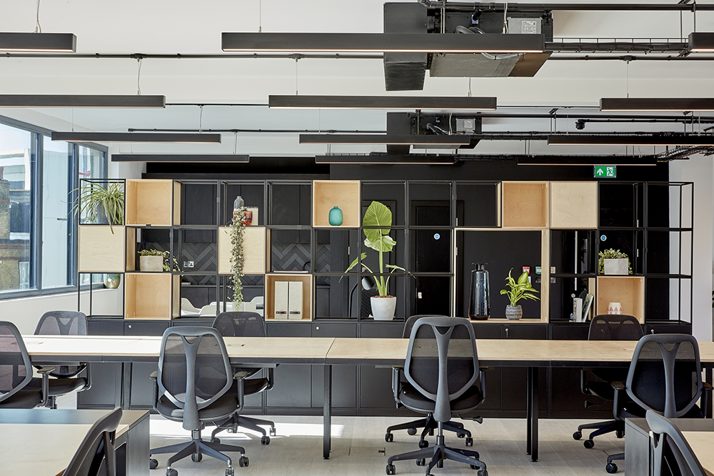 Second floor workspace