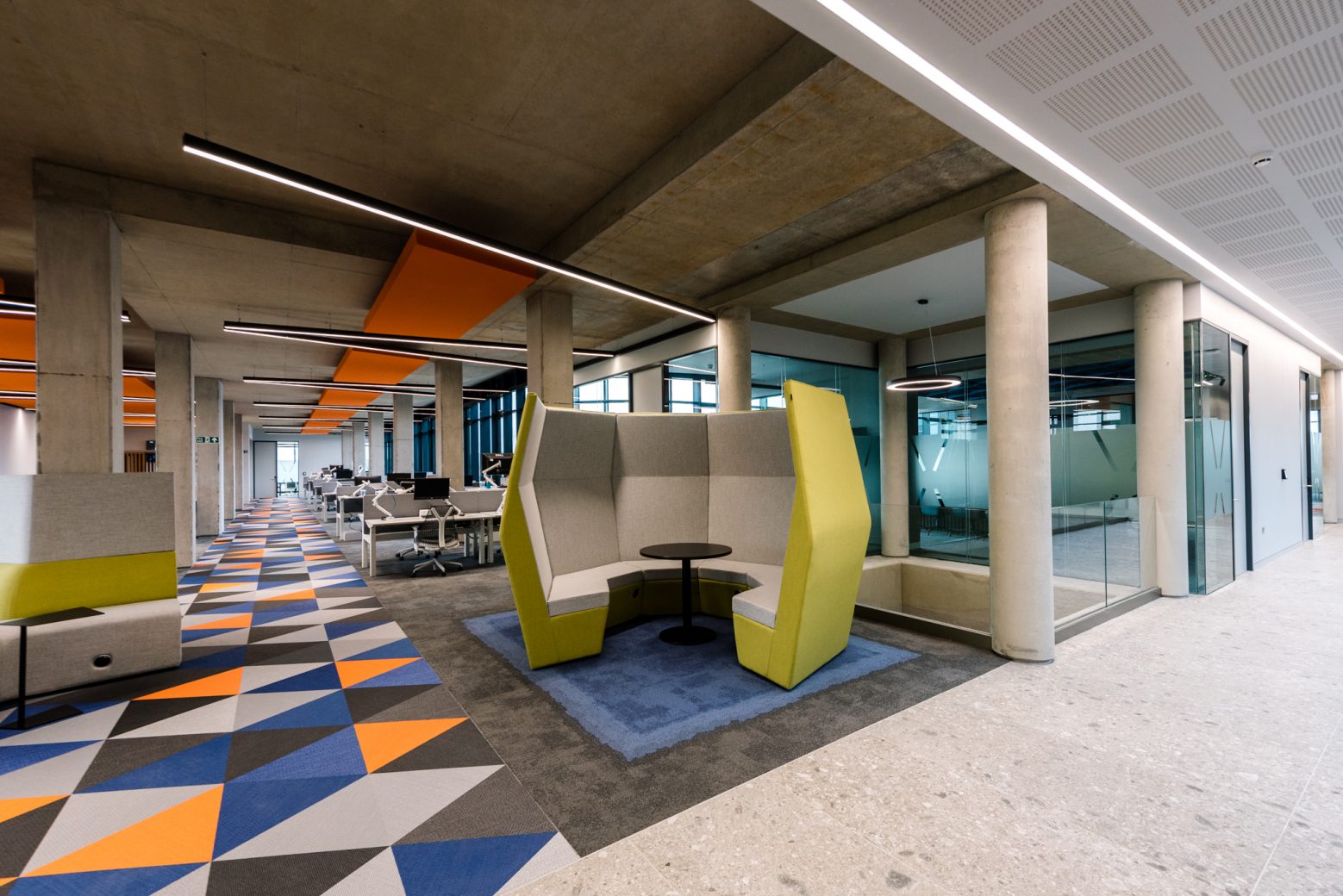 JDD's Ben Meeting Den in an office