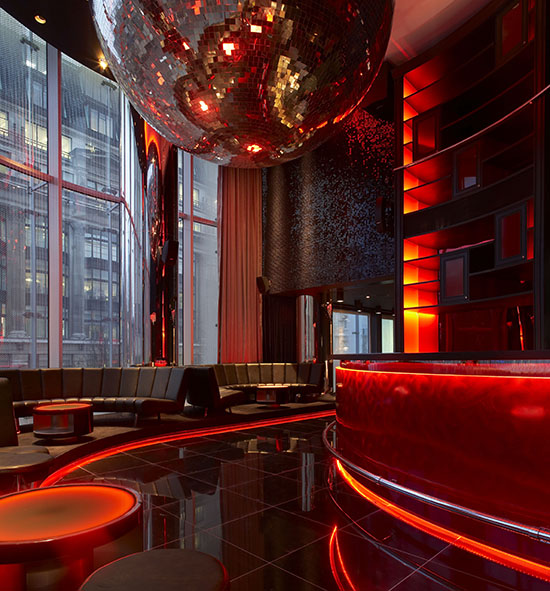The bar at W London