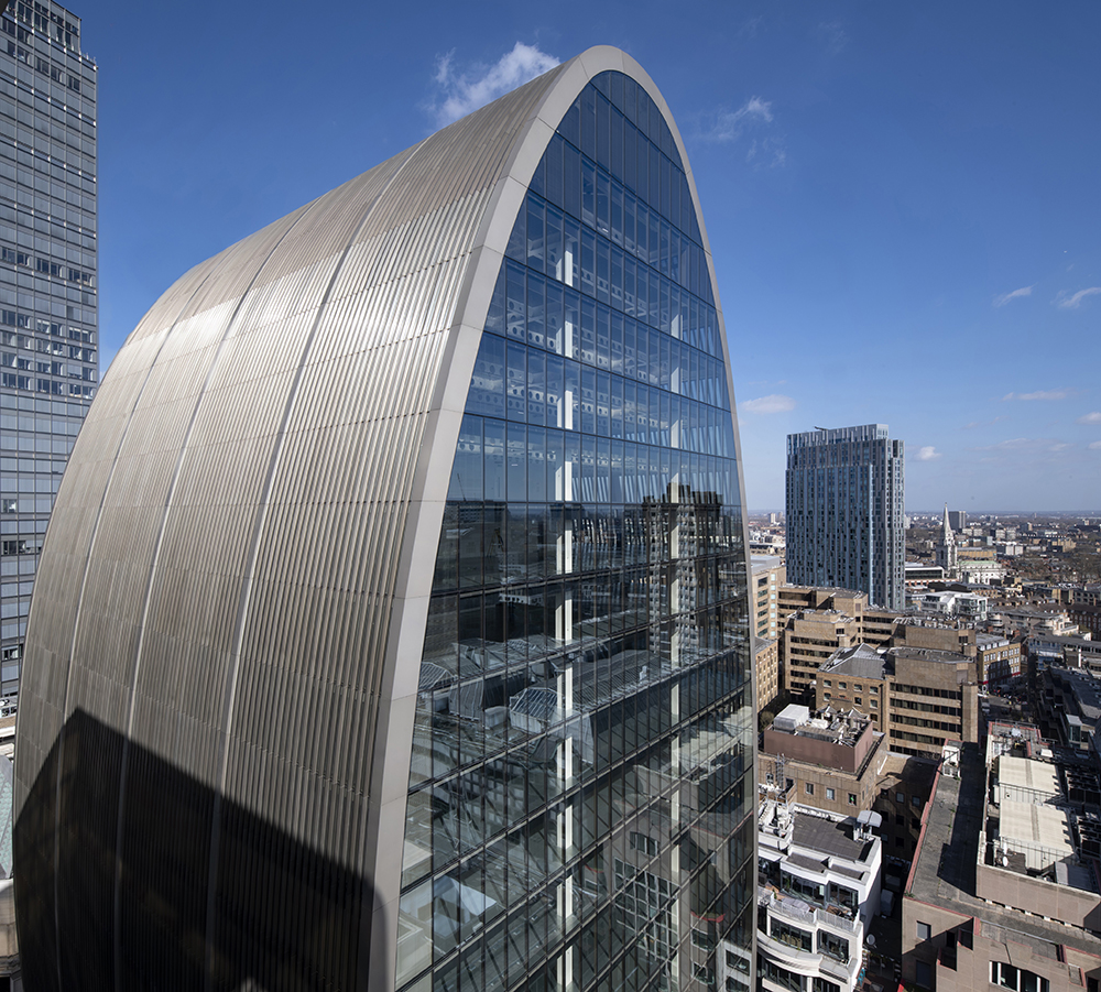 View of 70 St Mary Axe, London