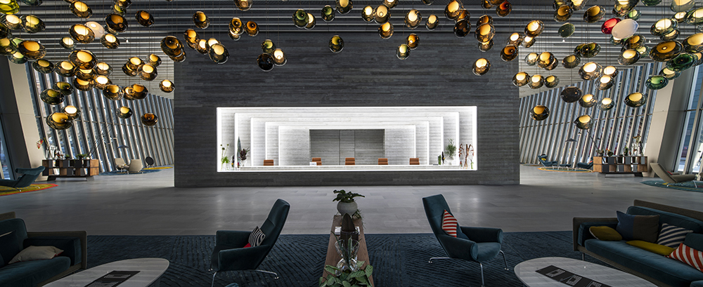 Interiors of building at 70 St Mary Axe