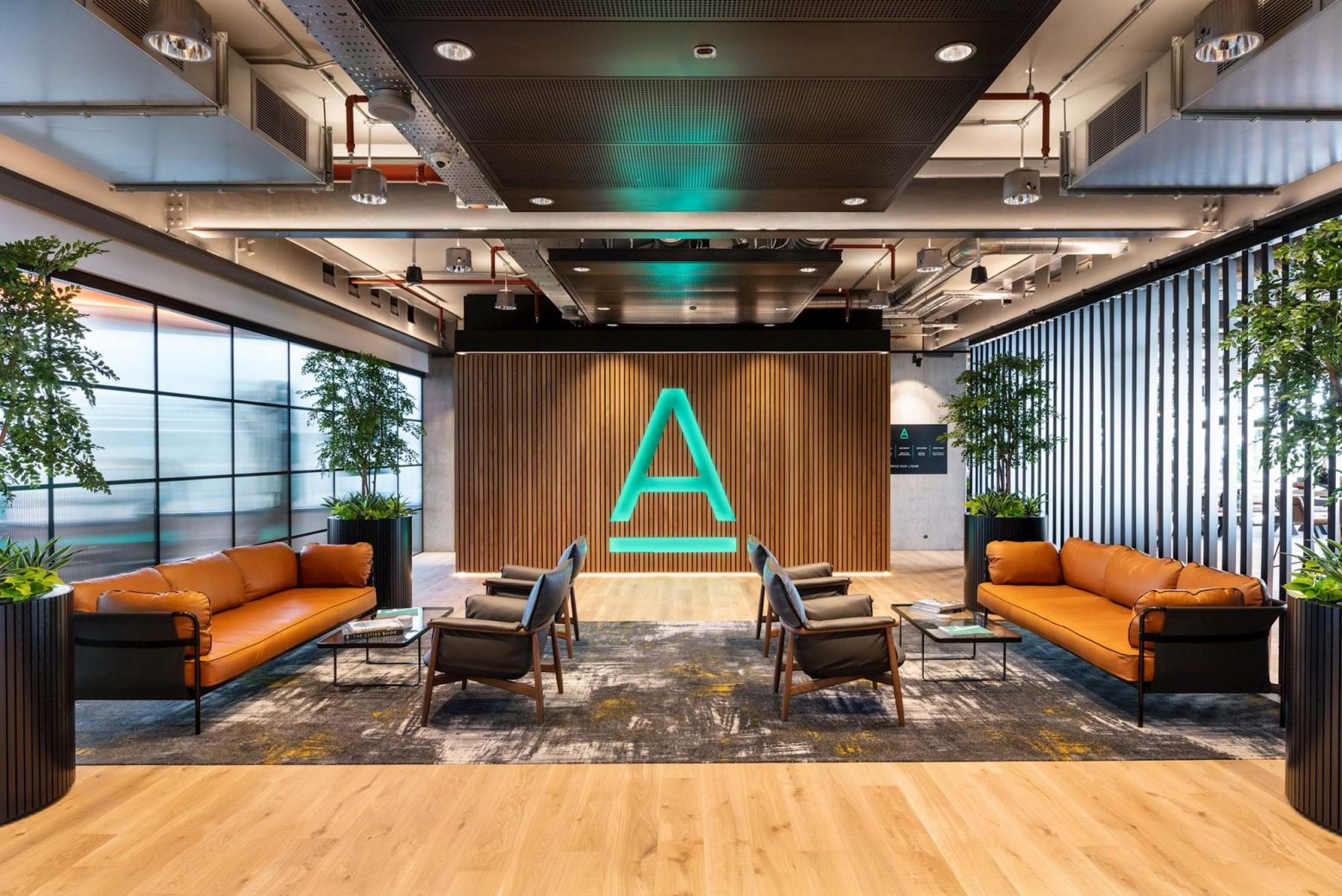 Alpha FX lobby at their Paddington office