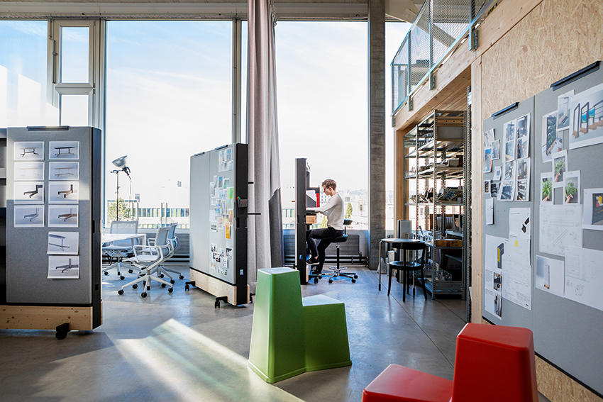 Studio Hürlemann interiors featuring Vitra Dancing Office