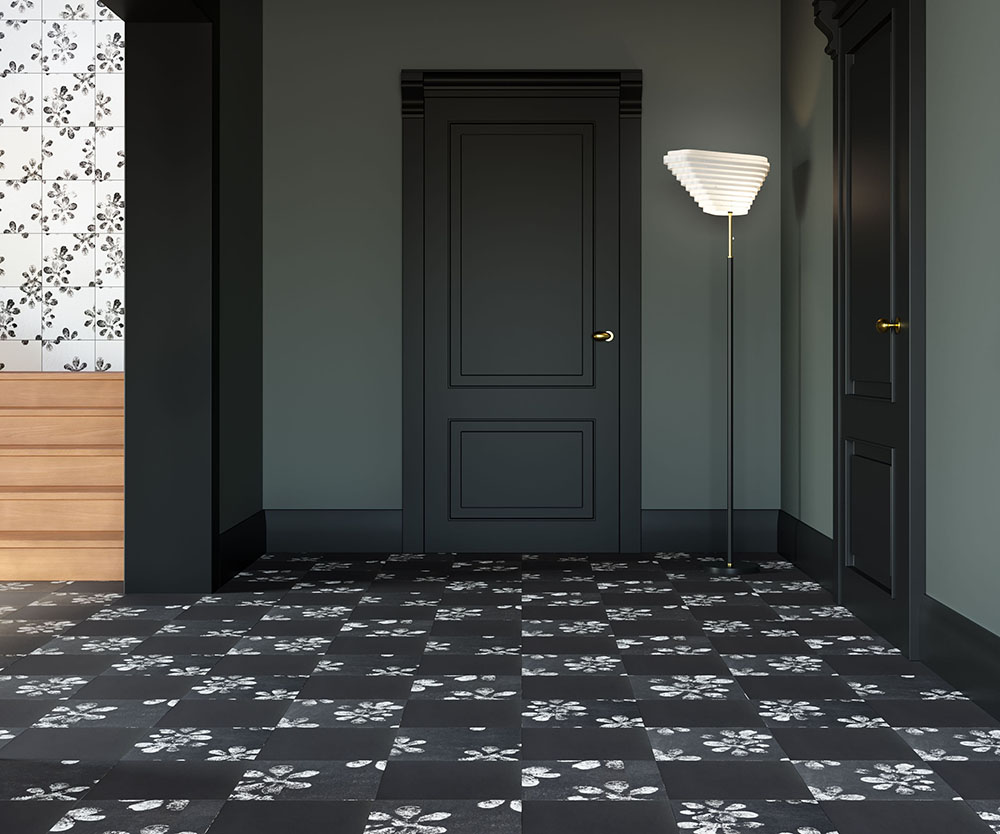 Mutina Chymia tiles used for a entrance area