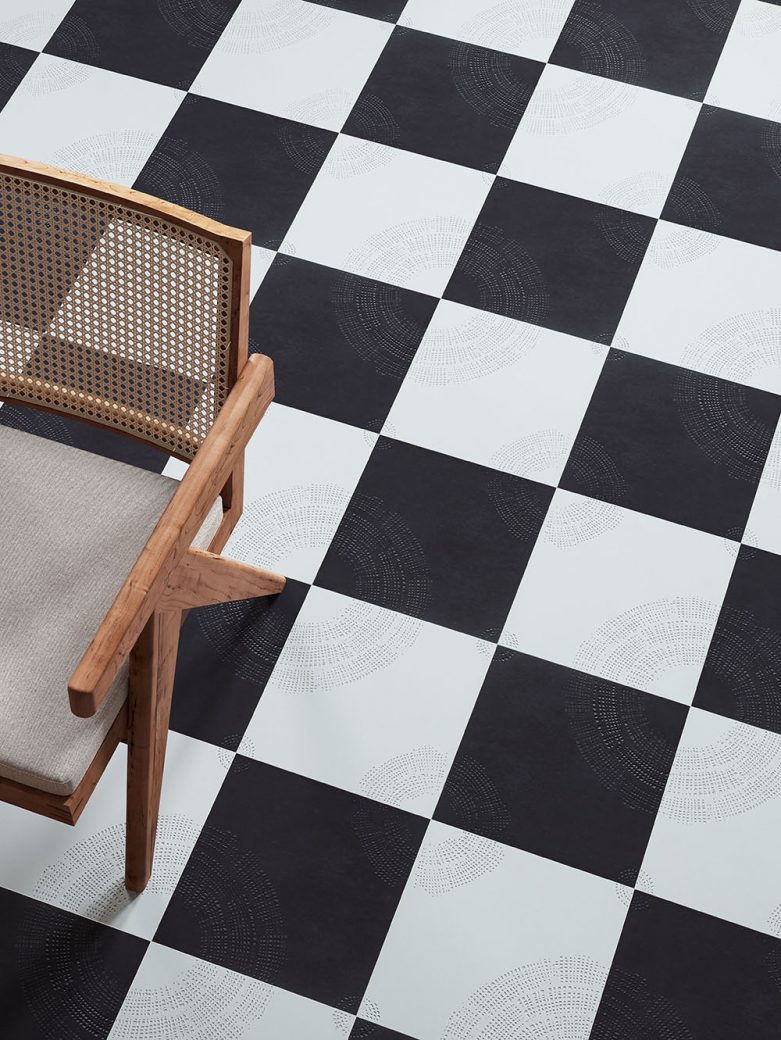 Mutina Chymia tiles with chair