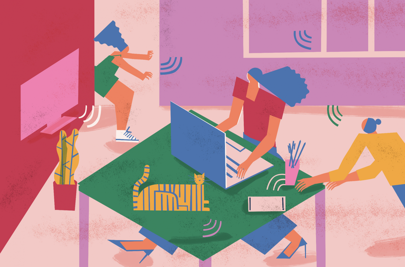 Working from home distractions