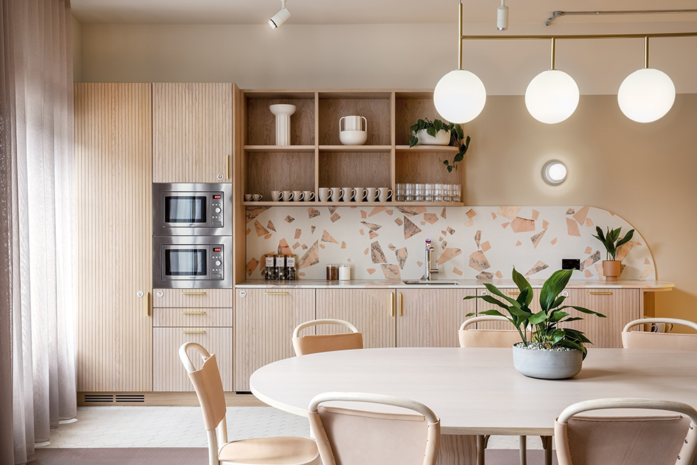 Altrock material used at Liberty House interior design by SODA studio Material Matters