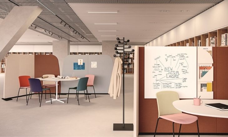 Arper Mixu chairs in office