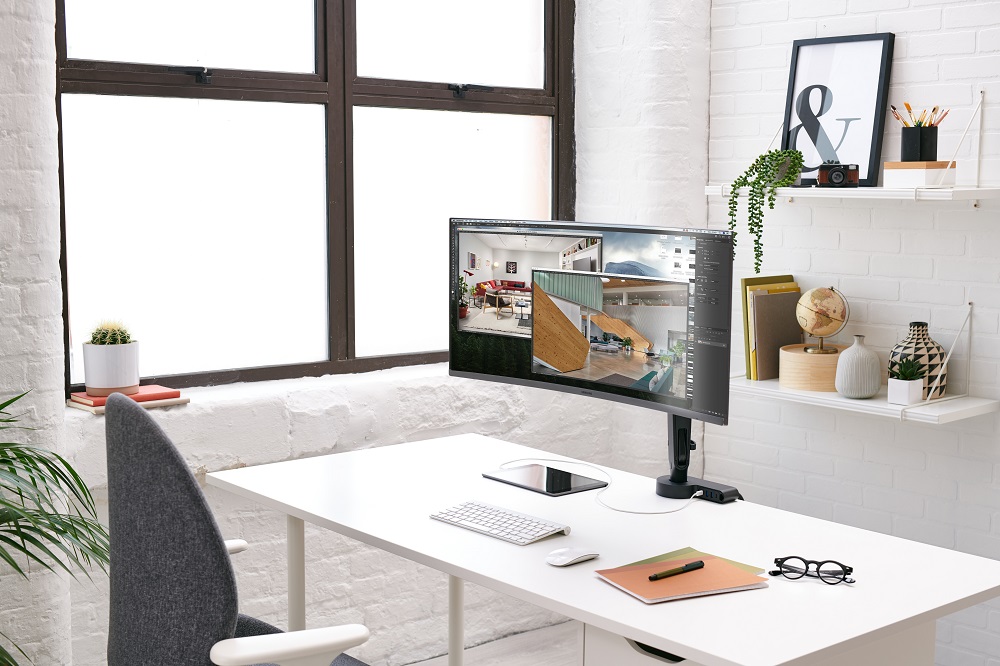 Colebrook Bosson Saunders-Ondo on office desk