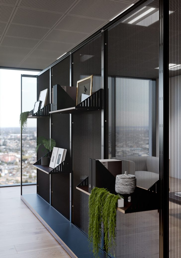 Connection Harp space dividers shelves