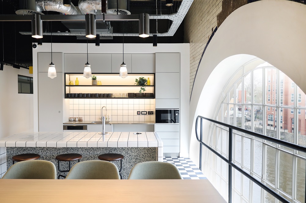 clockwise Generator Building workspace kitchenette