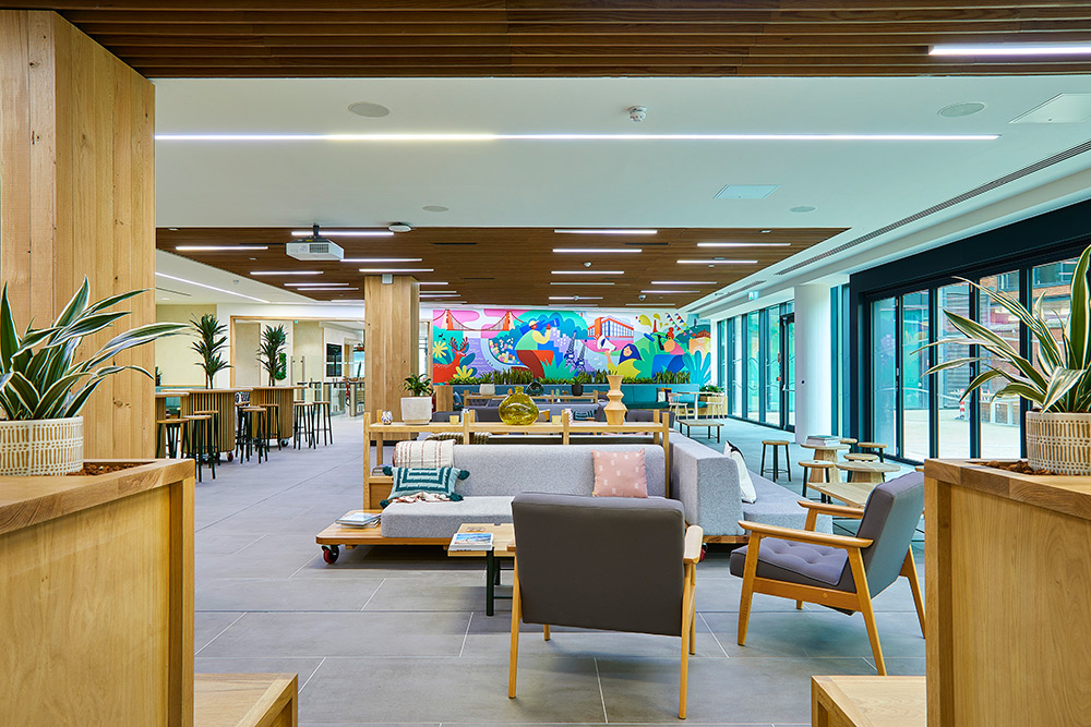 BBC Studios Bristol HOK Ground Floor Lounge Space