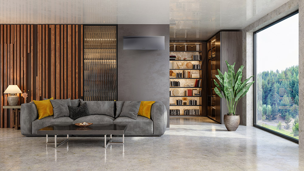 Daikin Emura grey air conditioning unit