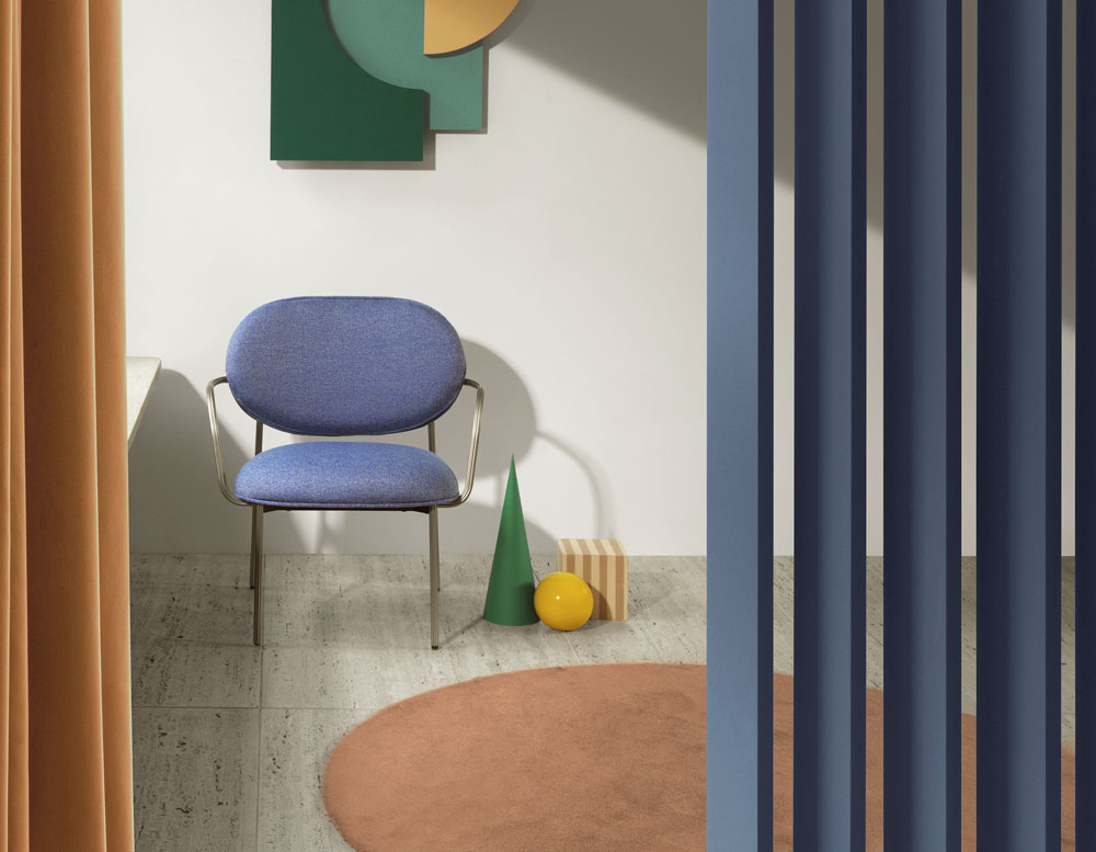 Pedrali Blume Chair set against colourful interiors