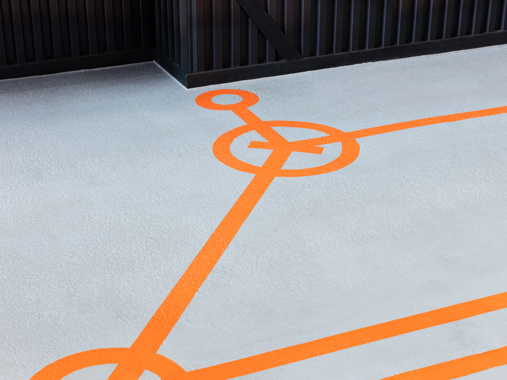 Floor wayfinding at THG Ingenuity campus