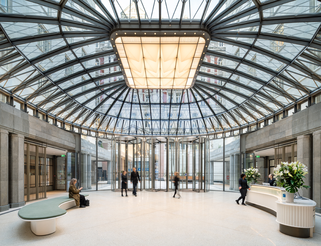 Eighty Strand, PDP London, Steel and Glass Entrance Pavilion