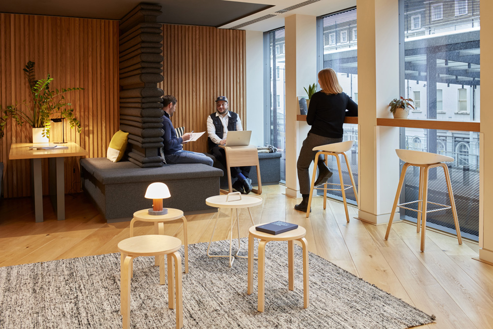 A collaborative corner in Zendesk, London