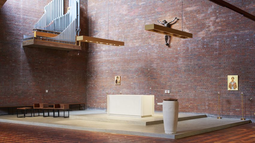 St John Chrysostom church altar and flooring