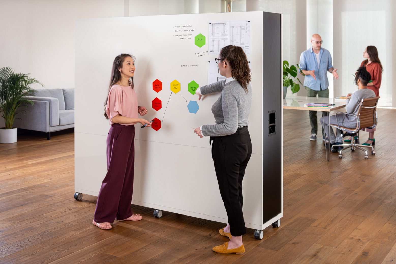 ThinkingWall Divider in a workplace setting