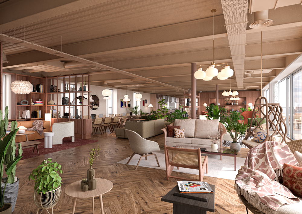 Ark Wembley, Co-living space, Holloway Li - lounge area