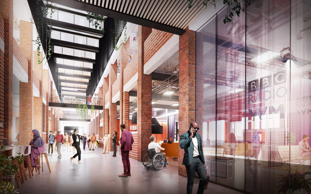 BBC Birmingham typhoo building workplace