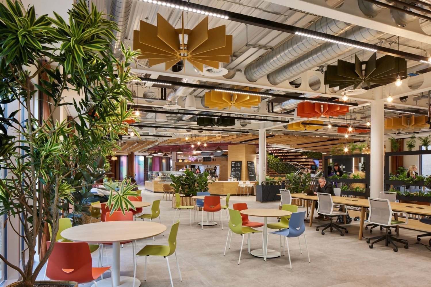 DLA Architecture, One Strawberry Lane, Home Group - Canteen and Dining Area