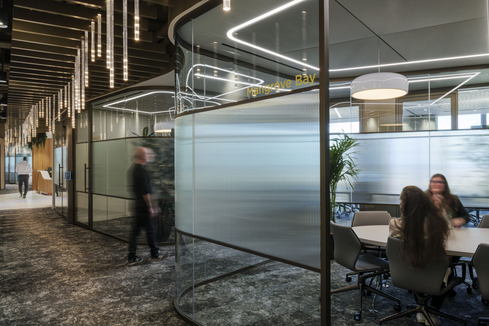Align London Global Insurance Firm - Stalactite Lighting and Corridor Meeting Suites
