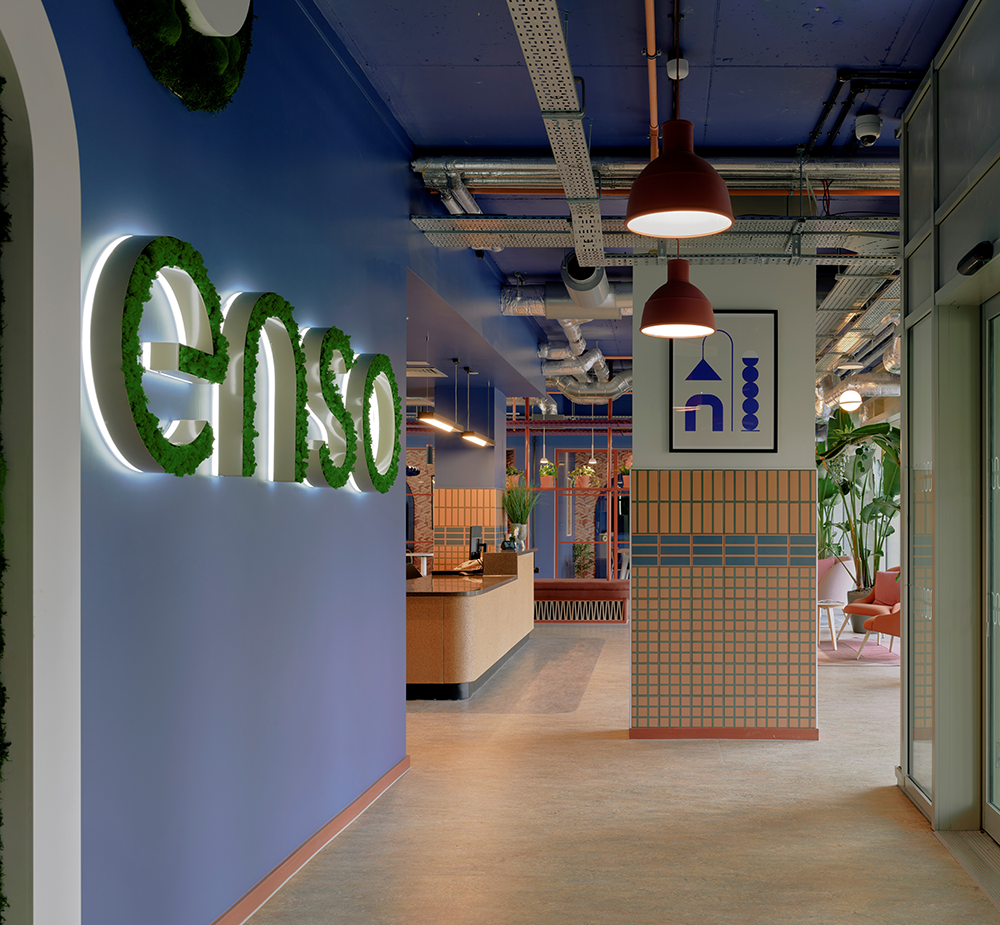 Ekho Studio - Enso Student Accommodation - Entrance and logo branding