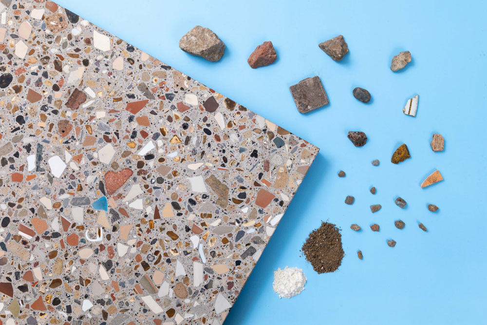 rubblazzo terrazzo material commercial interiors