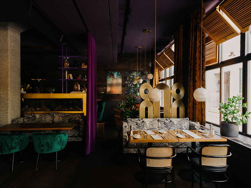 Mix Interiors stylt trampoli the home hotel zurich switzerland hospitality design bar and restaurant