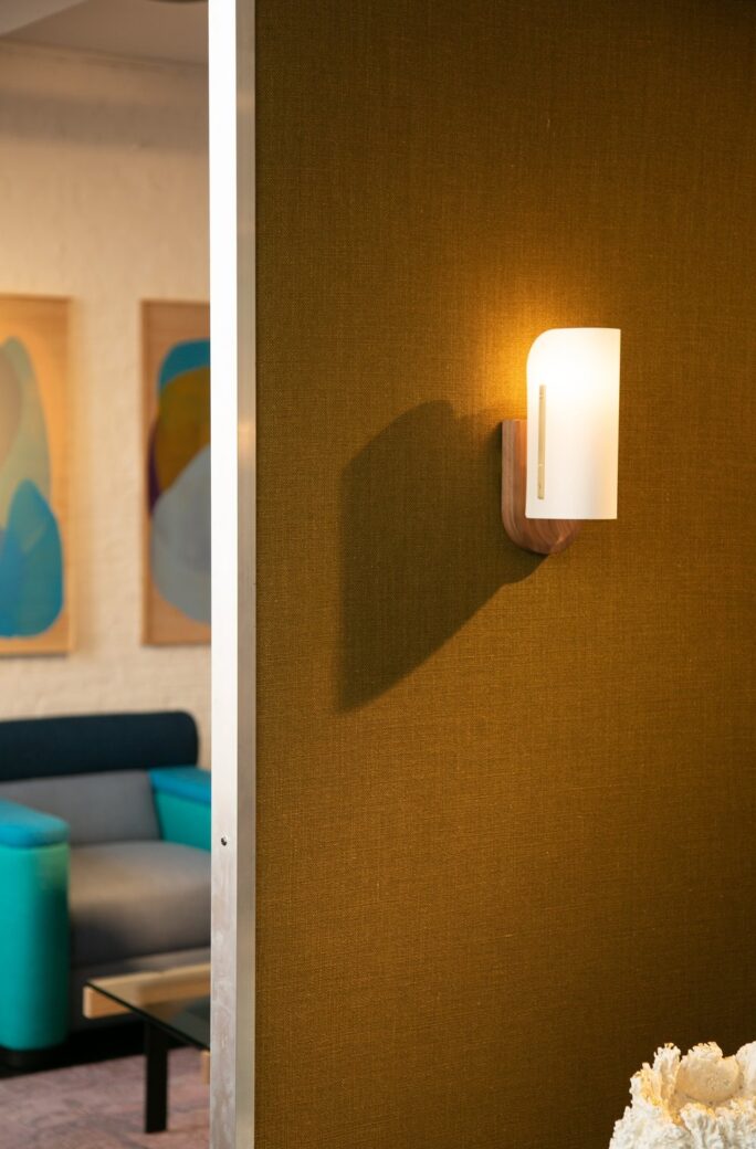 The Modernist Collection Joe Armitage Modernist Timber Wall Lamp