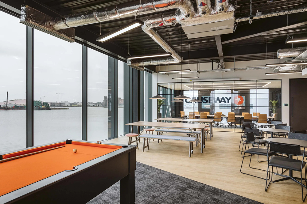 causeway area recreational room jordy dent senior porject designer 30 under 30 Mix Interiors