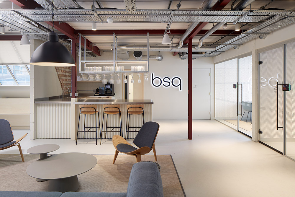 Commercial interiors shoot for Spacelab of recently refurbished office space in Covent Garden, Central London